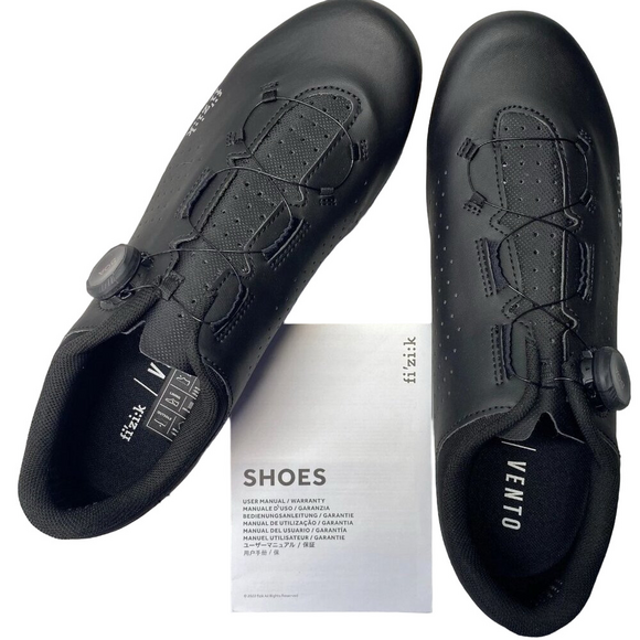 Fizik Men’s Vento Omna Cycling Shoes – Black, Size 9.75 - Picture 1 of 11